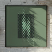 Halftone Glow Retro Art Poster