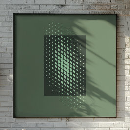 Halftone Glow Retro Art Poster