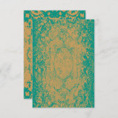 Halftone Grunge Blank Einladungskarte Einladung (Vorne/Hinten)