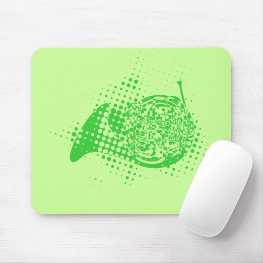 Halftone Horn Mousepad (Mit Mouse)