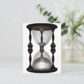 Halftone Hourglass Sand Timer Postkarte (Stehend Vorderseite)