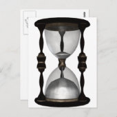 Halftone Hourglass Sand Timer Postkarte (Vorne/Hinten)