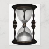 Halftone Hourglass Sand Timer Postkarte (Vorderseite)