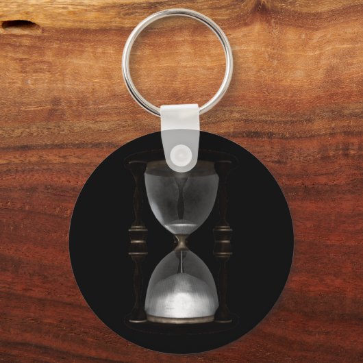 Halftone Hourglass Sand Timer Schlüsselanhänger (Vorderseite)