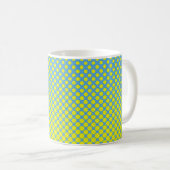 Halftone Illustration Pop, Art, Muster, Comic, Gra Kaffeetasse (VorderseiteRechts)