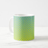 Halftone Illustration Pop, Art, Muster, Comic, Gra Kaffeetasse (Vorderseite Links)