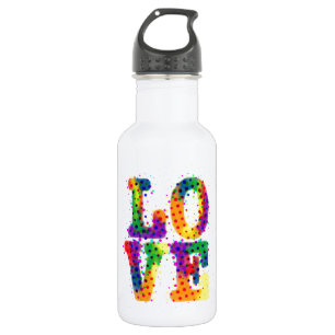 Halftone Liebe Trinkflasche