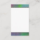 Halftone-Muster | Drucken des CMYK-Tintenzeichens Visitenkarte (Rückseite)