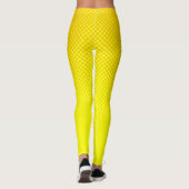 Halftone Senf und Gelb Leggings (Rückseite)