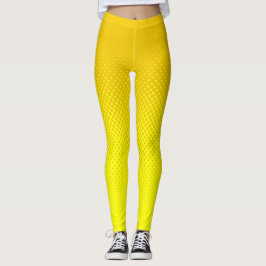 Halftone Senf und Gelb Leggings