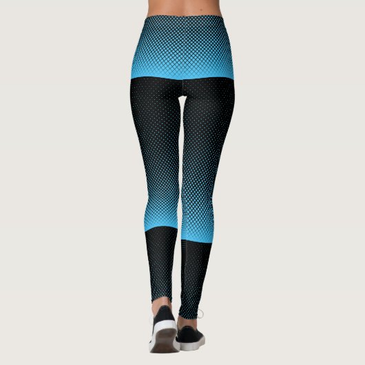 Halftone Vector Diamond Muster Thunder_Cove Leggings (Rückseite)