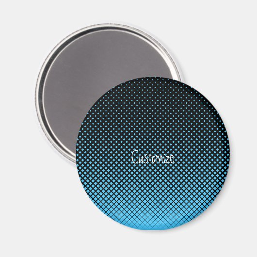 Halftone Vector Diamond Muster Thunder_Cove Magnet (Vorderseite/Rückseite)