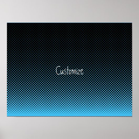 Halftone Vector Diamond Muster Thunder_Cove Poster (Vorne)