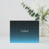Halftone Vector Diamond Muster Thunder_Cove Postkarte (Stehend Vorderseite)