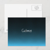 Halftone Vector Diamond Muster Thunder_Cove Postkarte (Vorne/Hinten)