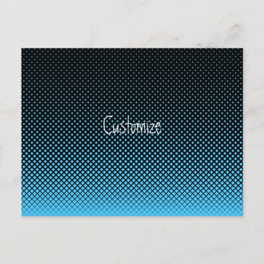 Halftone Vector Diamond Muster Thunder_Cove Postkarte (Vorderseite)