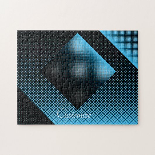 Halftone Vector Diamond Muster Thunder_Cove Puzzle (Horizontal)