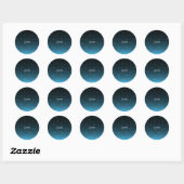 Halftone Vector Diamond Muster Thunder_Cove Runder Aufkleber (Blatt)