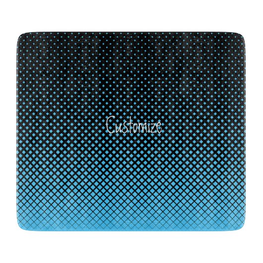 Halftone Vector Diamond Muster Thunder_Cove Schneidebrett (Vorderseite)
