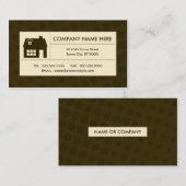 halftone Zuhause Visitenkarte (Vorne/Hinten)