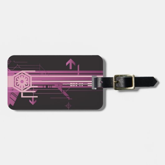 Halftonmuster Gepäckanhänger (Vorderseite horizontal)