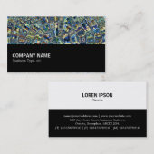 Halfway 034 - Blue Abstrakt Pond Visitenkarte (Vorne/Hinten)