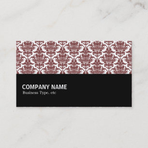 Halfway 059 - Dunkelbraune Damask Visitenkarte