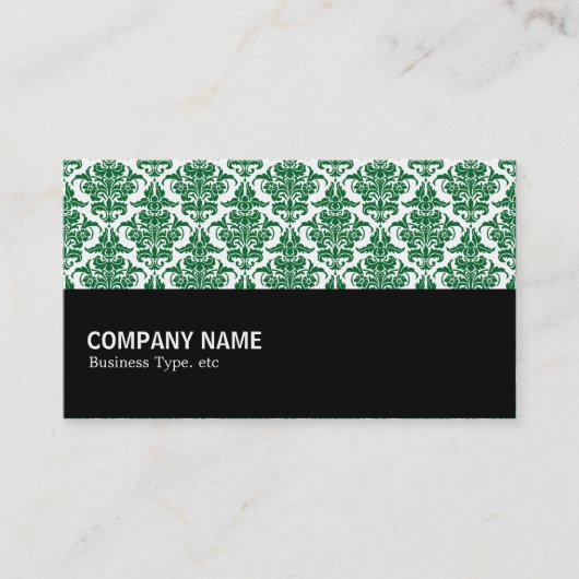 Halfway 063 - Forest Green Damask Visitenkarte (Vorderseite)