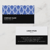 Halfway 077 - Marine Damask Visitenkarte (Vorne/Hinten)