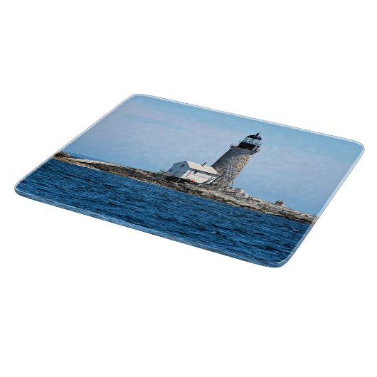 Halfway Rock Lighthouse, Maine Cutting Board Schneidebrett (Ecke)