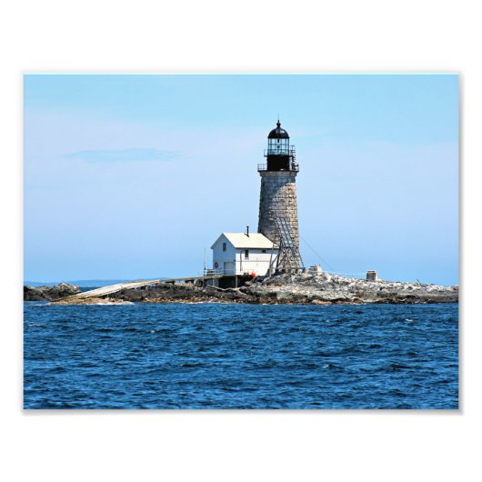 Halfway Rock Lighthouse, Maine Foto Print (Vorne)