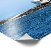 Halfway Rock Lighthouse, Maine Foto Print (Ecke)