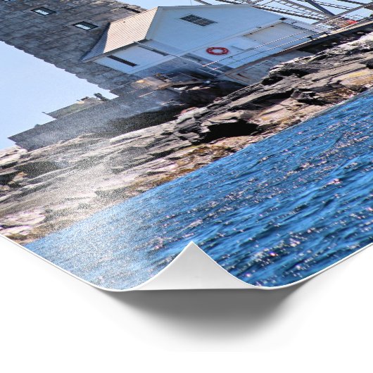 Halfway Rock Lighthouse, Maine Foto Print (Ecke)