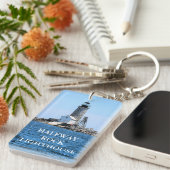 Halfway Rock Lighthouse, Maine Keyring Schlüsselanhänger (Vorderseite rechts)