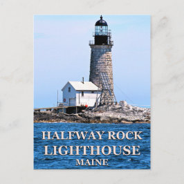Halfway Rock Lighthouse, Maine Postcard Postkarte