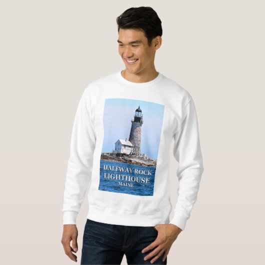 Halfway Rock Lighthouse, Maine Sweatshirt (Vorne ganz)