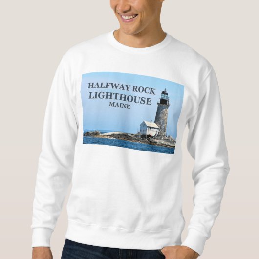 Halfway Rock Lighthouse, Maine Sweatshirt (Vorderseite)