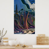 Halfway to an Abstract Futurism Poster (Küche)