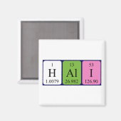 Hali Periodenmagnet Magnet (Vorderseite/Rückseite)