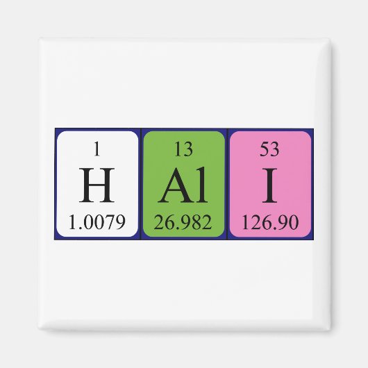 Hali Periodenmagnet Magnet (Vorne)
