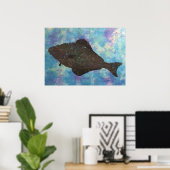 Halibut - 28" x 20" Poster (Heimbüro)