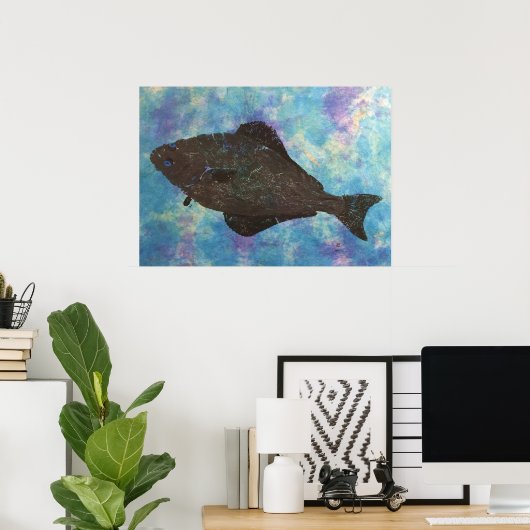 Halibut - 28" x 20" Poster (Heimbüro)