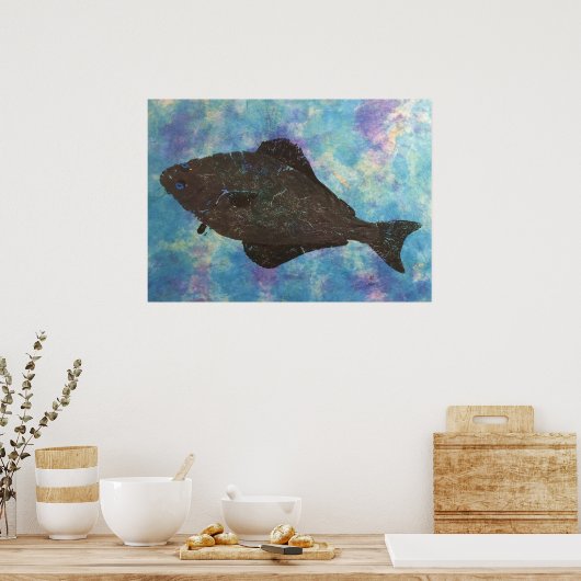 Halibut - 28" x 20" Poster (Küche)