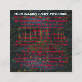 Halibut Kampf Captain Dans Prolog Begleitkarte (Rückseite)