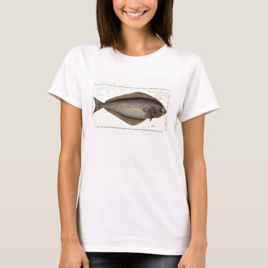 Halibut (Pleuronectes Hippoglossus) Platte XLVII f T-Shirt (Vorderseite)