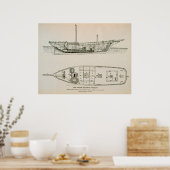Halibut schooner Poster (Küche)