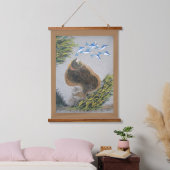 Halibut Wandteppich Mit Holzrahmen (Schlafzimmer)