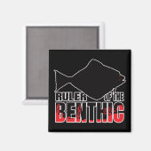 Halibuts Halibut Flatfish — Marine Geek Magnet (Vorderseite/Rückseite)