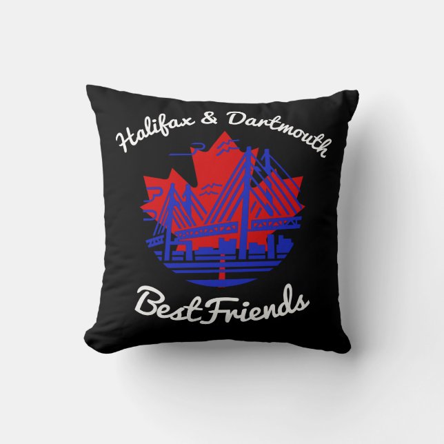 Halifax and Dartmouth Bestfriends canada pillow Kissen (Vorderseite)
