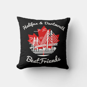 Halifax and Dartmouth Bestfriends canada pillow Kissen